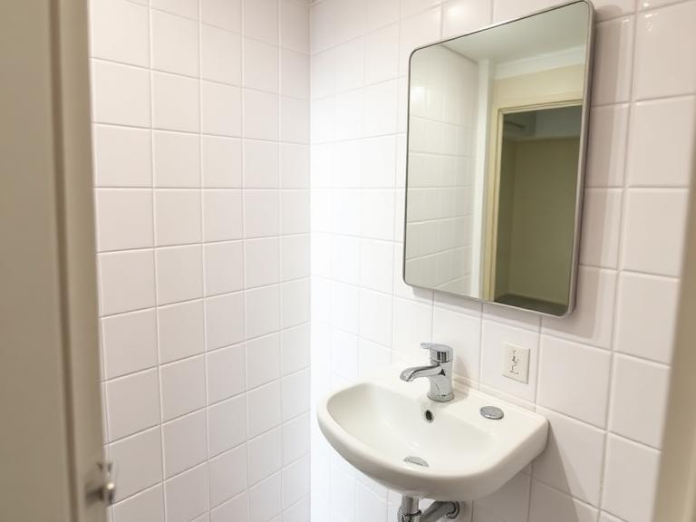 Bathroom at move-in